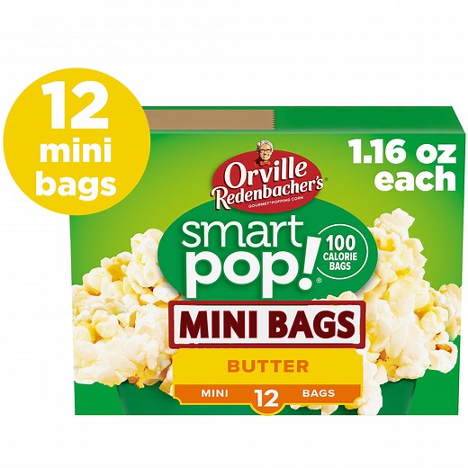 Orville Redenbacher’s Microwave Popcorn, SmartPop! Butter Flavor, 1.6 oz., 12-Count