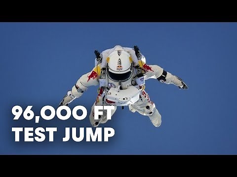 96,000 ft Test Jump Success - Red Bull Stratos 2012