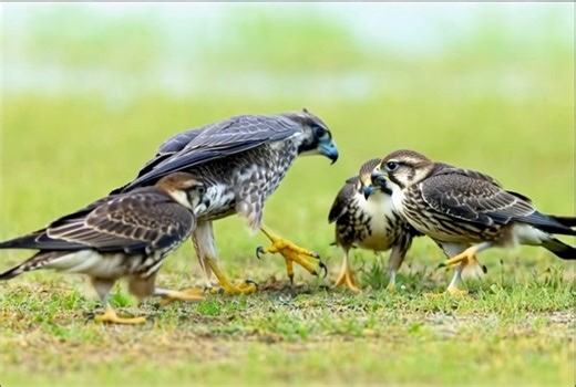 🦅 Title: Brotherhood of the Sky 🎬 Description: In the heart of the open land, unity takes flight. Falcons — fierce hunters, yet bound by silent trust. Together they stand, wings of power, hearts of loyalty. Strength is not only in the hunt… It’s in the bond that keeps them one. ✨ The Brotherhood of Falcons — wild, wise, and free. #Falconry #Falcons #BirdsOfPrey #FalconLife #NatureBond #PredatorsofTheSky #MajesticFalcon #DesertFalcon | Majestic Eagles