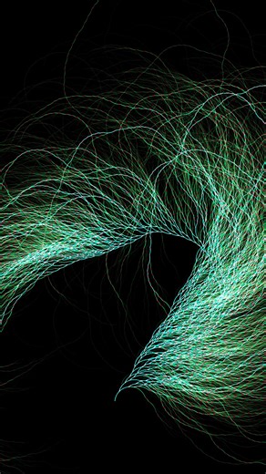 tomo2m2m on Instagram: "Collatz tree 🌳 整数 n からスタートし、 n が偶数なら n → n ÷ 2 n が奇数なら n → 3n + 1 これを 1 に到達するまで繰り返して描いた「成長する木」です。 偶数ステップを緑、奇数ステップを赤にして、少しクリスマス風にしてみました。 この Collatz 予想はいまだ証明されていません！ Collatz conjecture visualized as a growing tree in p5.js. For each n: if n is even, n → n / 2 if n is odd, n → 3n + 1 Even steps: green. Odd steps: red. The Collatz conjecture has not yet been proved! #generativeart #creativecoding #codeart #mathart #visualcoding #p5js #collatz #xmasparty #ジェネラティブアート #デジタルアート 