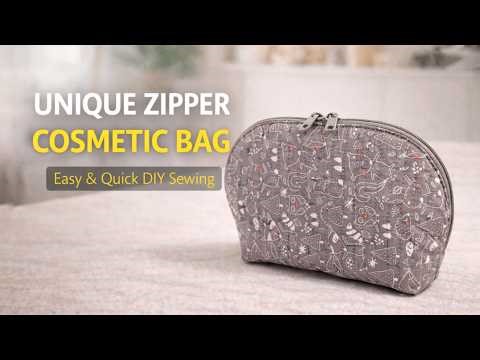 Unique Zipper Cosmetic Bag | Easy and Quick DIY Sewing