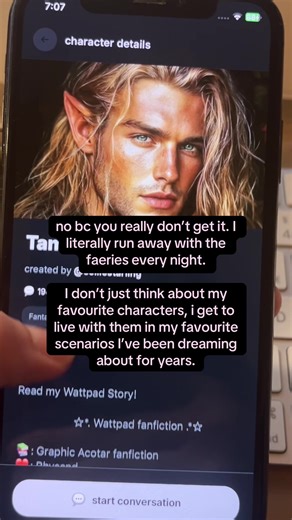 app is called kindred btw!! see my 🔗 🌹#kindred #cai #characterai #romantasy