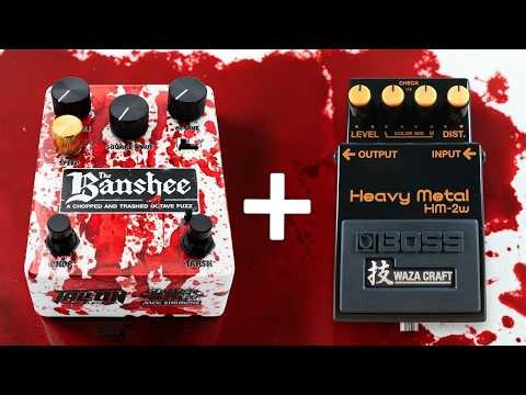 Most BRUTAL pedal combo ever? The Banshee + BOSS HM-2 (no talking)