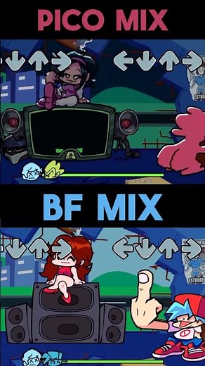 FNF Nonsense 1.5 Update Pico Mix VS BF Mix Animation Comparison!