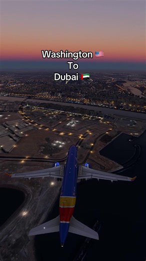 Washington 🇺🇸 to Dubai 🇦🇪 #microsoftflightsimulator #creatorsearchinsights #microsoftflightsimulator2024