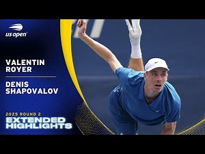 Valentin Royer vs. Denis Shapovalov Extended Highlights | 2025 US Open Round 2