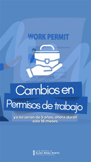 Cambios en permisos de trabajo: ya no serán de 5 años, ahora duran solo 18 meses. #USCIS #Inmigracion #EEUU #Permisosdetrabajo #FYP