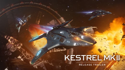 30K views · 726 reactions | From the manufacturer that brought you the Vulture, the Eagle and the Federal Corvette comes the future of agile space combat! Core Dynamics is proud to release the Kestrel Mk II! Available now for Arx early access! Full update notes: https://fron.dev/0db3 | Elite Dangerous | Facebook