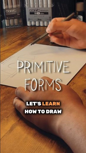 Primitive Forms Explained 🔥✍🏼 #howtodraw #art #arttips #sketching #perspective #form #ink