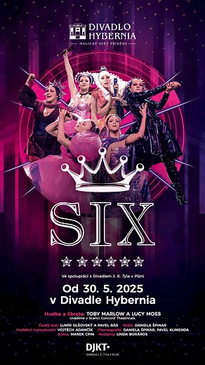 🔥Muzikál SIX poprvé v Praze!🔥 Po obrovském úspěchu na West Endu, Broadwayi a v Plzni přichází fenomenální muzikál SIX do Divadla Hybernia. 🎟️ https://bit.ly/premiera-muzikalu-six-v-praze Přijďte zažít příběhy šesti královen v moderním podání, které vás nadchnou svou energií a hudbou. Pražská premiéra 30. 5. 2025! | Divadlo Hybernia