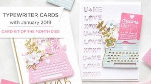 Over on our blog, if you are a follower, you might have noticed we have a new feature called “Using Just Stamps & Dies”. These blog posts and inspiration is there for you to help more with your Spellbinders Kits! When you’ve used up all of the consumables from your card kit you are still left with a stamp set and die set that you can use for years to come. In this video we wanted share inspiration using the typewriter die from our "You’re My Type" card kit of the month. Join our Card Kit of the 