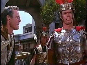ARRIVAL OF GRATUS & THE ARREST, BEN HUR MOVIE 1959 Stephen Boyd