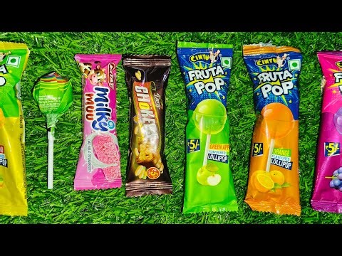 Satisfying Yammy Video ASMR Sweets Lollipop Rainbow Giant Unboxing Good Sound 🔊🌈