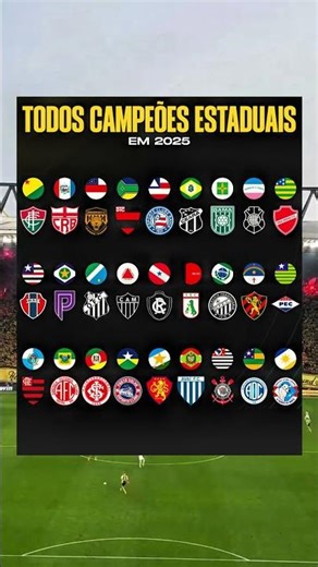 TODOS CAMPEÕES ESTADUAIS EM 2025