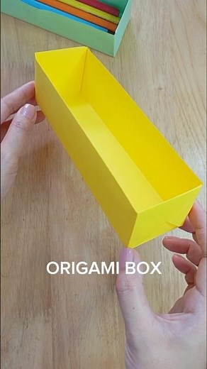 EASY long storage box A4 📥 | pecil box #diycrafts #easyorigami