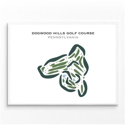 Dogwood Hills Golf Course, PA | Golf Course Map, Golf Map, Golfer Gift for Him, Scorecard Layout, Golfer Boyfriend Gift, Art Print Decor - Etsy Canada
