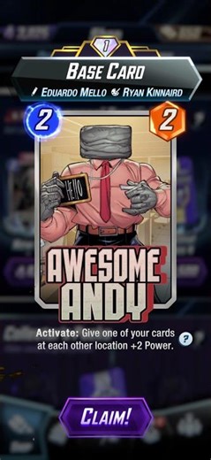 Awesome Andy Base Card