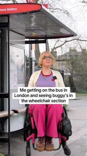 Eliza Rain 🏳️‍🌈 on Instagram: "Yes wheelchair users take priority on the bus and yes some parents are absolutely lovely and understanding about it! Of course unless the parent/gaurdian or child is disabled themselves and then it becomes first come first serve. Now I absolutely think transport companies should update buses to make them easier for EVERYONE! But for now this is the current rules and law ❤️ #Access: Video description: Eliza a White fem wheelchair user with blonde hair is getting o