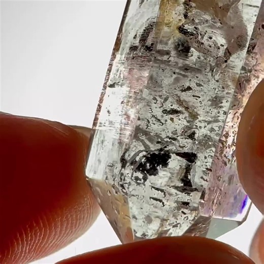 Enhydro Tibetan Quartz 2 MOVING BUBBLES - Floating Carbon Inclusions, Manifestation, Golden Healer - Etsy