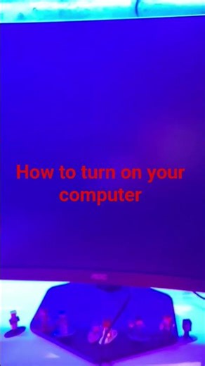 how to turn on your computer tutorial