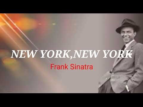 Frank Sinatra- New York, New York (Lyrics)