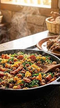Complete Tropeiro Beans: The Secret to Making it Moist and Flavorful! 🍲🥓🍳