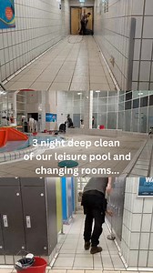 Giving our leisure pool and changing rooms a deep clean, ensuring a safe, and welcoming space for everyone to enjoy. Fitness and aqua springs also in progress | Leisure World Colchester
