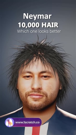 Blik | Neymar With Hair #neymar #football #hair #hairstyle #satisfying #neymarjr | Instagram