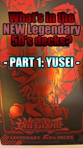 Opening the new Yusei Fudo Synchron deck from the Legendary 5D's Decks! #synchro #synchron #yusei