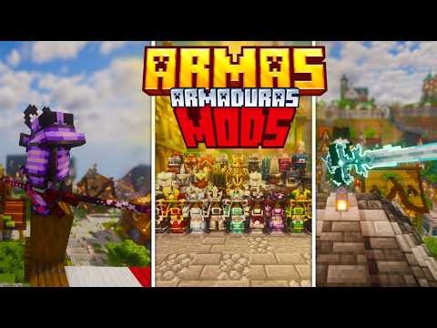 ¡CÁMBIALO TODO! ⚔️ Top 15 Mods de ARMAS y ARMADURAS Minecraft (FORGE, FABRIC Y NEOFORGE)