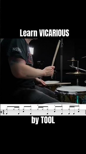How to play ”Vicarious” by TOOL (drum groove breakdown)