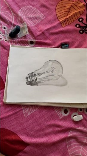 Realistic Bulb 💡 Drawing || How to Draw || #shorts#art#drawing#viral#anime#japan