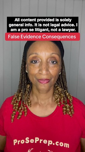 Consequences of False Evidence in Legal Cases
