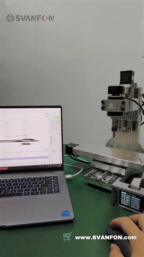 SVANFON Mini Desktop CNC Mill&Engraver,Compact Benchtop CNC Router, Portable DIY CNC Milling Machine