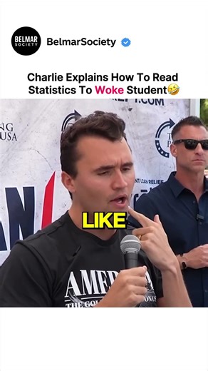 Charlie explains how to read statistic to woke student.. #charliekirk #debate #politics