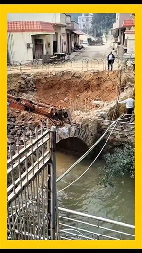 Real Engineerings | Engineering & Technology & Gadgets & DIY on Instagram: "Demolition Disaster: When Gravity Wins! ⚠️🏗️ ​A terrifying moment caught on camera! This video serves as a stark reminder of the dangers involved in demolition work and the importance of understanding structural physics. ​The Physics of Failure ​This is a classic example of why proper planning is critical when taking down arched structures: ​The Setup (0:00 - 0:01): An orange excavator equipped with a hydraulic breaker 