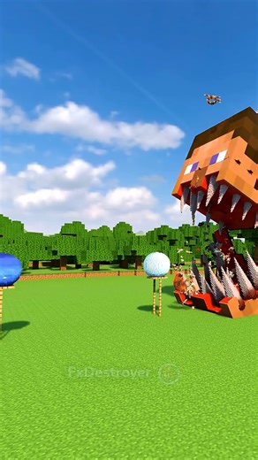 Tiny to giant planets vs pacman steve! #minecraft #reelsvideo | Teguh Sugianto Gaming