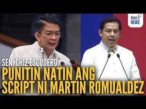 Chiz Escudero accuses Martin Romualdez of pushing impeachment plot vs. VP Sara | GMA Integrated News