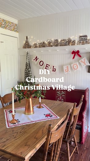 12K views · 1.6K reactions | Last year I made something similar out of paper bags. I wanted to make something a little bit sturdier so I could use it here after year! You can definitely go crazy with as little or as much detail as you prefer! I am using @itschompshop to cut out the cardboard! If you would like to get $10 off use code APRIL10 at checkout! #DIYChristmas #CardboardDIY | April Makes | Facebook