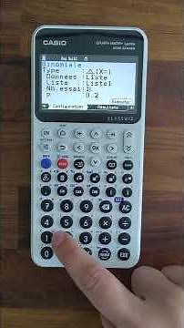 TUTO CASIO ClassWiz : Loi Binomiale avec une liste de valeurs, calculatrice CASIO GRAPH MATH+