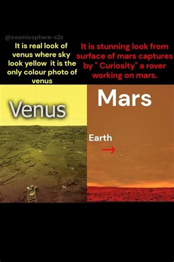 Mars and Venus real image 🌌 #space #universe