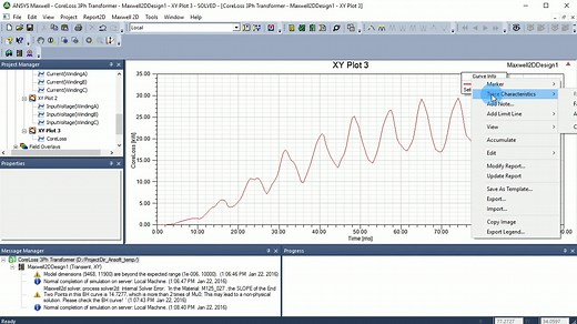 Core loss 3 phase Transformer