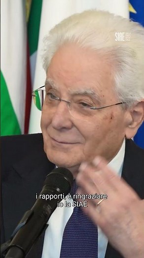 Sergio Mattarella at the Quirinal Palace: thanks to SIAE and its authors