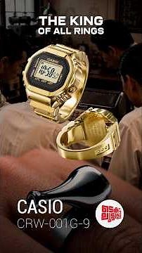 The Casio Ring Watch - King of all rings CRW-001G-9 #trending #casio #watch
