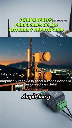 Main components of antennas and repeaters