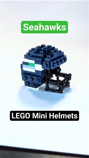 LEGO Seattle Seahawks mini helmet 🏈 #nfl #football #lego #seahawks