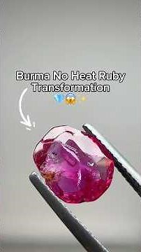Burma No heat Ruby transformation 💎✨♥️ #gemstone #diamond #sapphire #gems #hattongardenjewellers