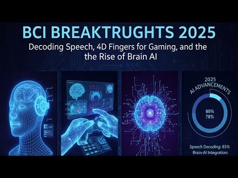 BCI Breakthroughs 2025: Decoding Speech, 4D Fingers for Gaming, and the Rise of Brain AI