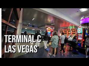 [4K] Walking Through Terminal C at Harry Reid International Airport LAS | Airport Tour in Las Vegas