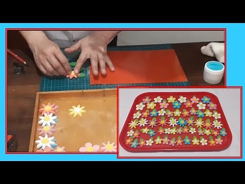 Como hacer flores de pastillaje para Tortas: Paso a paso. Fácil y práctico.